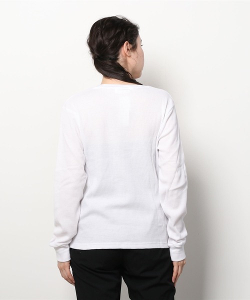 ARCHIVER(アーカイバ)の「【RS】【RDS】ヘンリーネック サーマルロングスリーブTシャツ(Tシャツ/カットソー・レディース・ベージュ/ネイビー/ライトピンク/グレー/カーキ・MEDIUM/X-LARGE/LARGE)」の12枚目の写真