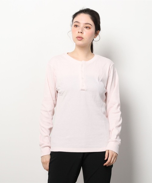 ARCHIVER(アーカイバ)の「【RS】【RDS】ヘンリーネック サーマルロングスリーブTシャツ(Tシャツ/カットソー・レディース・ベージュ/ネイビー/ライトピンク/グレー/カーキ・MEDIUM/X-LARGE/LARGE)」の19枚目の写真