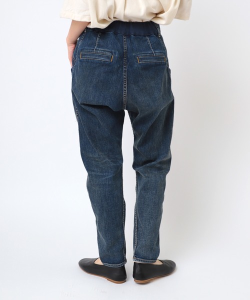 URCH RNA(アーチ アールエヌエー)の「R4326 ロークロッチニューリブパンツ(デニムパンツ・レディース・インディゴブルー・FREE)」の3枚目の写真