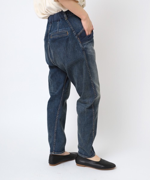 URCH RNA(アーチ アールエヌエー)の「R4326 ロークロッチニューリブパンツ(デニムパンツ・レディース・インディゴブルー・FREE)」の2枚目の写真