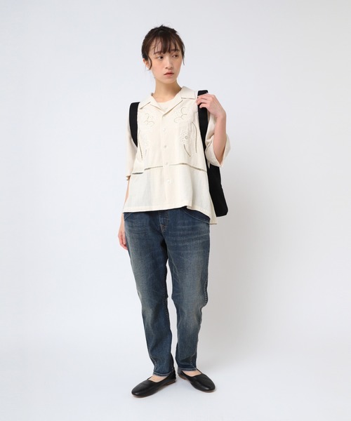 URCH RNA(アーチ アールエヌエー)の「R4326 ロークロッチニューリブパンツ(デニムパンツ・レディース・インディゴブルー・FREE)」の6枚目の写真