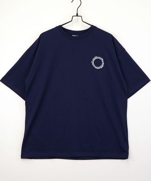 BAYBLO（ベイブロ）の「(GV)ワイドシルエットミニロゴTシャツ　吸水速乾 UVカット（Tシャツ/カットソー・メンズ・ダークグリーン/ブルー/ホワイト系その他2/ブラック系その他3/ブラック/グレイッシュベージュ/ブラック系その他2/サーモンピンク/ホワイト/スミクロ/ネイビー/ミント・M/L/LL）」の10枚目の写真