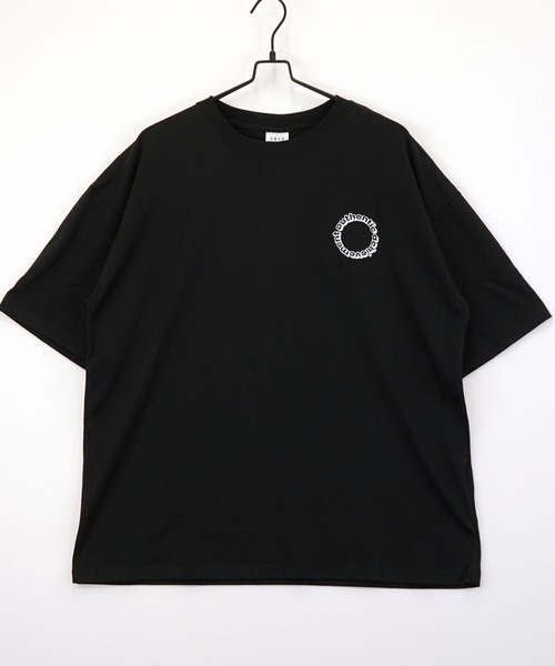 BAYBLO（ベイブロ）の「(GV)ワイドシルエットミニロゴTシャツ　吸水速乾 UVカット（Tシャツ/カットソー・メンズ・ダークグリーン/ブルー/ホワイト系その他2/ブラック系その他3/ブラック/グレイッシュベージュ/ブラック系その他2/サーモンピンク/ホワイト/スミクロ/ネイビー/ミント・M/L/LL）」の5枚目の写真
