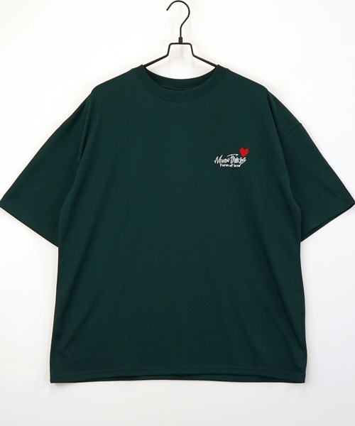 BAYBLO（ベイブロ）の「(GV)ワイドシルエットミニロゴTシャツ　吸水速乾 UVカット（Tシャツ/カットソー・メンズ・ダークグリーン/ブルー/ホワイト系その他2/ブラック系その他3/ブラック/グレイッシュベージュ/ブラック系その他2/サーモンピンク/ホワイト/スミクロ/ネイビー/ミント・M/L/LL）」の8枚目の写真