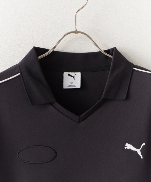 PUMA(プーマ)の「PUMA/プーマ WARDROBE ESS + FOOTBALL SHIRT シャツ メンズ 秋物 秋服 2026年秋冬(Tシャツ/カットソー・メンズ・ブラック・XL/M/L)」の3枚目の写真