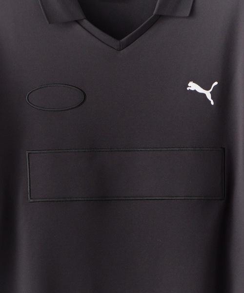 PUMA(プーマ)の「PUMA/プーマ WARDROBE ESS + FOOTBALL SHIRT シャツ メンズ 秋物 秋服 2026年秋冬(Tシャツ/カットソー・メンズ・ブラック・XL/M/L)」の6枚目の写真