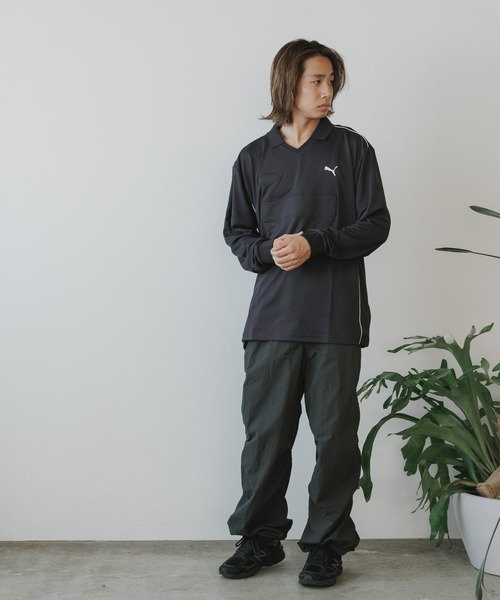PUMA(プーマ)の「PUMA/プーマ WARDROBE ESS + FOOTBALL SHIRT シャツ メンズ 秋物 秋服 2026年秋冬(Tシャツ/カットソー・メンズ・ブラック・XL/M/L)」の17枚目の写真
