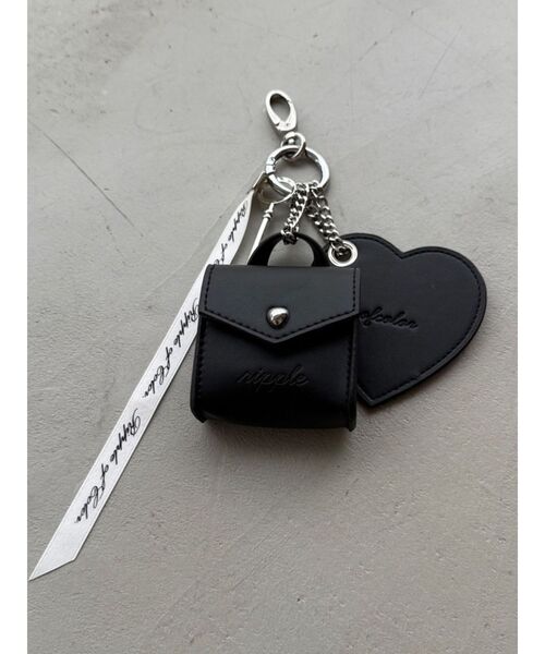 dazzlin（ダズリン）の「ハートリボンマルチチャーム（キーホルダー・レディース・オフホワイト/ブルー/ブラック/グリーン・FREE）」の3枚目の写真