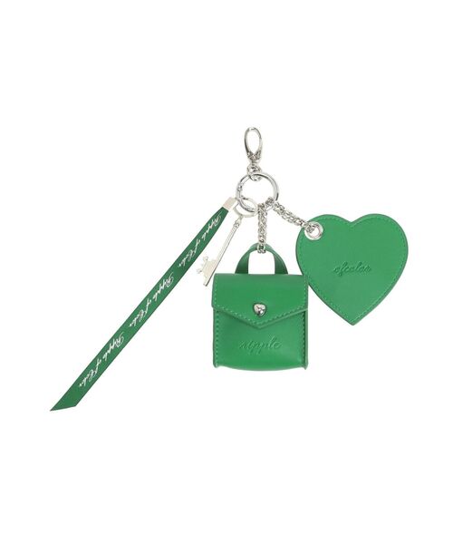 dazzlin（ダズリン）の「ハートリボンマルチチャーム（キーホルダー・レディース・オフホワイト/ブルー/ブラック/グリーン・FREE）」の11枚目の写真
