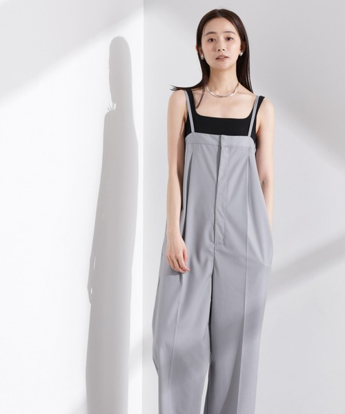 NANO universe（ナノユニバース）の「ベアオールインワン（つなぎ/オールインワン・レディース・グレー/ブラック/ベージュ・FREE）」の4枚目の写真