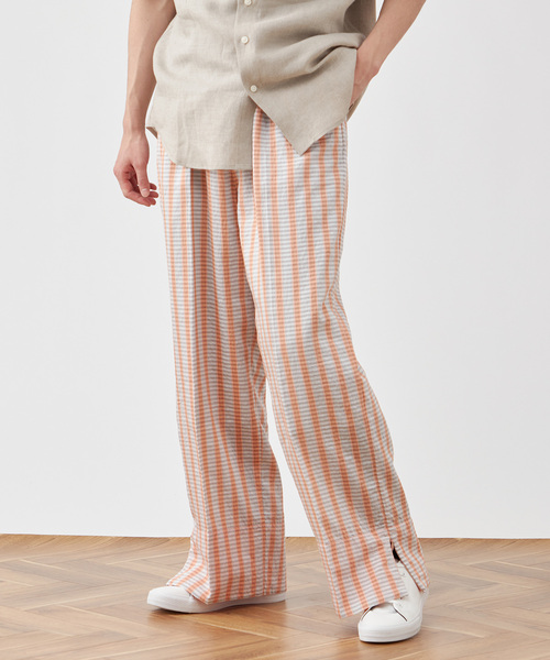 セール】【Deux Allures/ドゥ アリュール】カラーストライプ ワイド