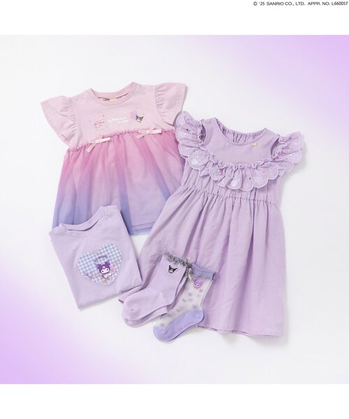 sanrio（サンリオ）の「【サンリオキャラクターズ】グラデーションチュールトップス（Tシャツ/カットソー・キッズ・ピンク/アイボリー・80/90/100/110/120/130/140）」の8枚目の写真