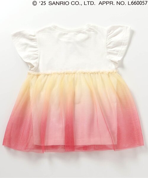 sanrio（サンリオ）の「【サンリオキャラクターズ】グラデーションチュールトップス（Tシャツ/カットソー・キッズ・ピンク/アイボリー・80/90/100/110/120/130/140）」の13枚目の写真