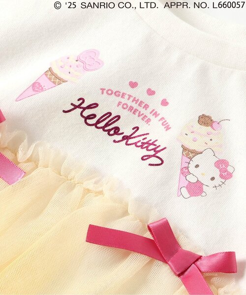 sanrio（サンリオ）の「【サンリオキャラクターズ】グラデーションチュールトップス（Tシャツ/カットソー・キッズ・ピンク/アイボリー・80/90/100/110/120/130/140）」の15枚目の写真