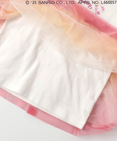 sanrio（サンリオ）の「【サンリオキャラクターズ】グラデーションチュールトップス（Tシャツ/カットソー・キッズ・ピンク/アイボリー・80/90/100/110/120/130/140）」の18枚目の写真