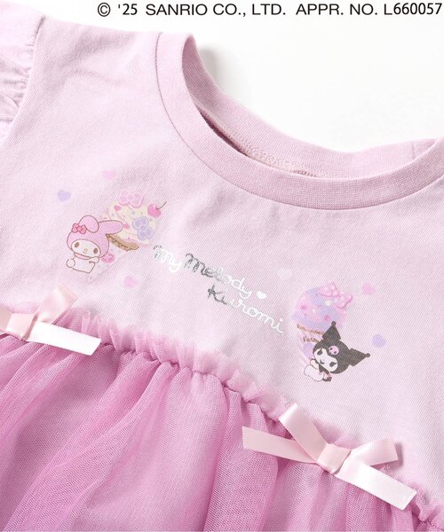 sanrio（サンリオ）の「【サンリオキャラクターズ】グラデーションチュールトップス（Tシャツ/カットソー・キッズ・ピンク/アイボリー・80/90/100/110/120/130/140）」の19枚目の写真
