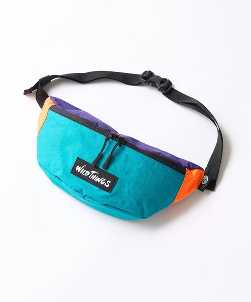 WILD THINGS（ワイルドシングス）の「【WILD THINGS】ナイロンウエストバッグ ボディバッグ（ボディバッグ/ウエストポーチ・メンズ・ブラック/マルチ/ベージュ・FREE）」の3枚目の写真