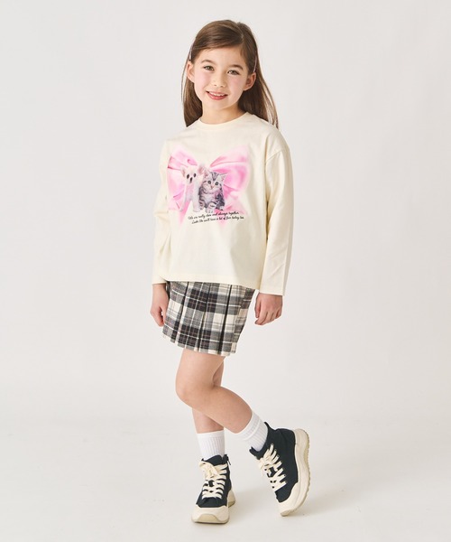 ever closet（エバークローゼット）の「アニマルフォト Tシャツ（Tシャツ/カットソー・キッズ・ブルー系その他5/ピンク/オフホワイト/ベージュ系その他5/チャコール/ミント・80ｃｍ/90cm/100cm/110cm/120cm/130cm/140cm/150cm）」の7枚目の写真