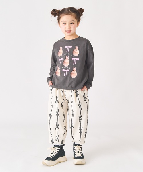 ever closet（エバークローゼット）の「アニマルフォト Tシャツ（Tシャツ/カットソー・キッズ・ブルー系その他5/ピンク/オフホワイト/ベージュ系その他5/チャコール/ミント・80ｃｍ/90cm/100cm/110cm/120cm/130cm/140cm/150cm）」の9枚目の写真