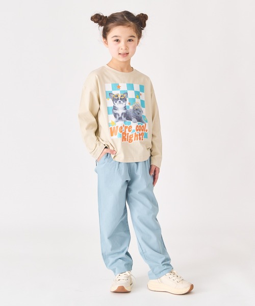 ever closet（エバークローゼット）の「アニマルフォト Tシャツ（Tシャツ/カットソー・キッズ・ブルー系その他5/ピンク/オフホワイト/ベージュ系その他5/チャコール/ミント・80ｃｍ/90cm/100cm/110cm/120cm/130cm/140cm/150cm）」の11枚目の写真