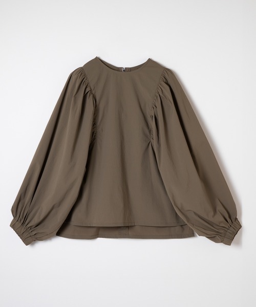 ever closet(エバークローゼット)の「レディス 撥水 ボリューム袖ブラウス(シャツ/ブラウス・レディース・ブラック/カーキ/ホワイト・FREE)」の12枚目の写真