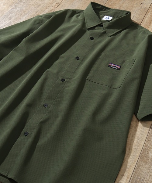 GERRY(ジェリー)の「【GERRY/ジェリー】 接触冷感 ドットメッシュ ストレッチ 半袖シャツ(シャツ/ブラウス・メンズ・ベージュ系/ブラック/カーキ/ネイビー系・M/L/LL)」の12枚目の写真