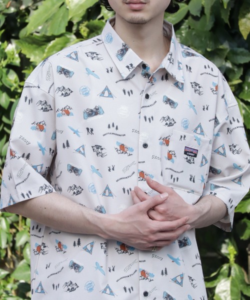 GERRY(ジェリー)の「【GERRY/ジェリー】 接触冷感 ドットメッシュ ストレッチ 半袖シャツ(シャツ/ブラウス・メンズ・ベージュ系/ブラック/カーキ/ネイビー系・M/L/LL)」の22枚目の写真