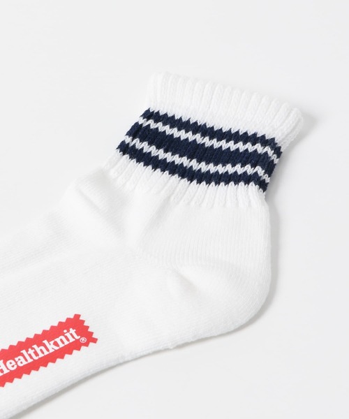 SENSE OF PLACE by URBAN RESEARCH（センスオブプレイスバイアーバンリサーチ）の「Healthknit　3line 3PSOX（ソックス/靴下・メンズ・ホワイト系その他・ONE）」の4枚目の写真
