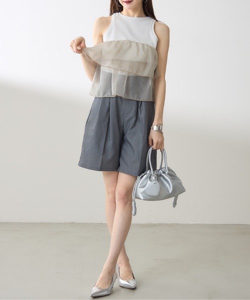 ★新品未使用★CITYSHOP タックハーフパンツ ZOZO限定】ツイルタックハーフパンツ（その他パンツ