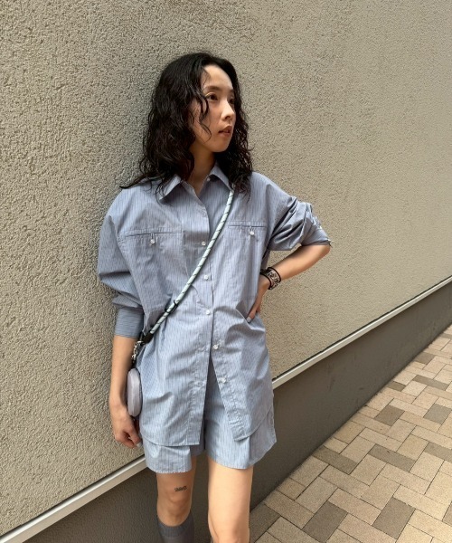 ストライプイージーハーフパンツ　emmi 2025SS emmi｜ストライプイージーハーフパンツ | Rakuten Fashion(楽天