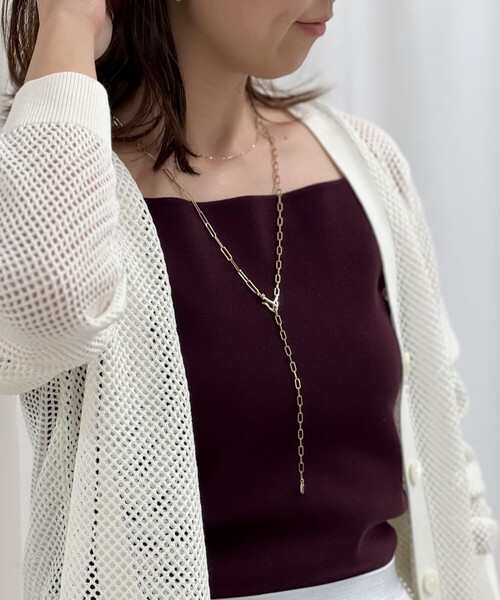grace grace （グラスグラス）の「【grace grace/グラスグラス】Ｙ字2WAYネックレス（ネックレス・レディース・シルバー/ゴールド・FREE）」の3枚目の写真