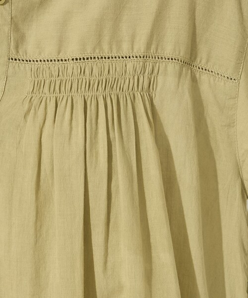 FREAK'S STORE（フリークスストア）の「限定展開　インド ボイル ハシゴレース ボタン ノースリーブ ワンピース（ワンピース・レディース・オフホワイト/ブラック/レッド/モカ/イエロー/ネイビー・ﾌﾘ-）」の13枚目の写真