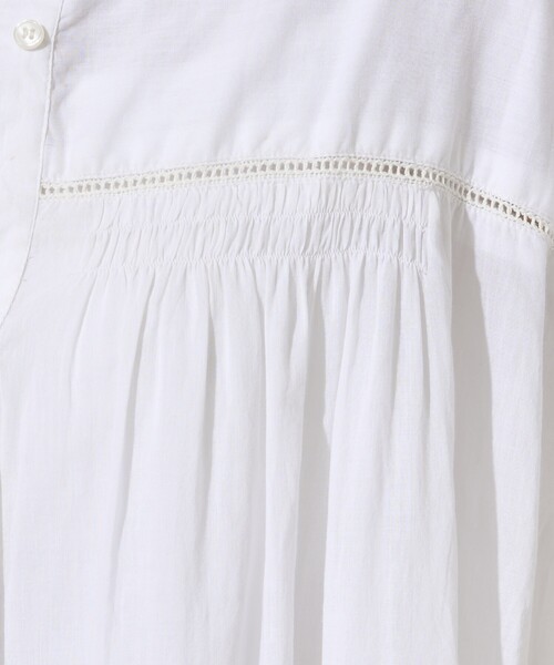 FREAK'S STORE（フリークスストア）の「限定展開　インド ボイル ハシゴレース ボタン ノースリーブ ワンピース（ワンピース・レディース・オフホワイト/ブラック/レッド/モカ/イエロー/ネイビー・ﾌﾘ-）」の20枚目の写真