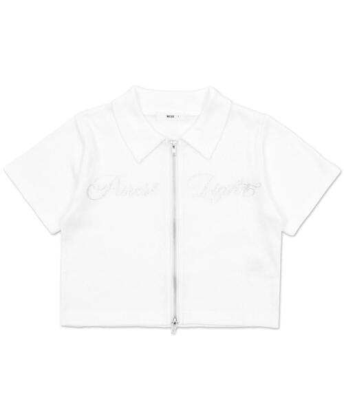 WEGO(ウィゴー)の「WEGO/ラインストーンロゴWZIPトップス(Tシャツ/カットソー・レディース・オフホワイト/スミクロ・FREE)」の20枚目の写真