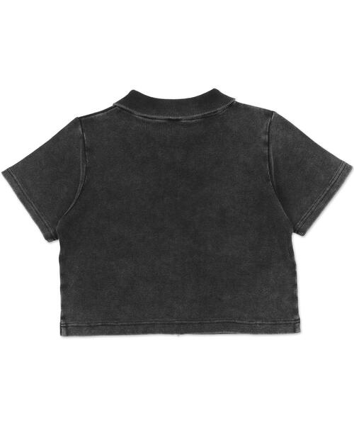 トップス STONE  セール】WEGO/【25年春夏新作】ラインストーンロゴWZIPトップス