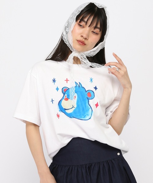 LMCの「【UNISEX】LMC／ウォーターカラーベアT（Tシャツ/カットソー・レディース・ホワイト/ブラック/シャーベット・MEDIUM/LARGE/SMALL）」の2枚目の写真