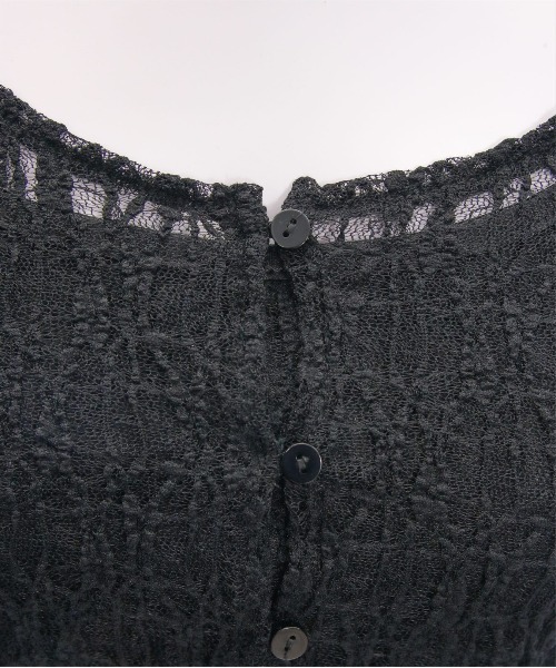 clear（クリア）の「キャミ&カーディガンセットレーストップス[スタイルアップ 韓国 ファッション]≪SS新作≫（Tシャツ/カットソー・レディース・ブラック/オフホワイト/チャコールグレー/アイボリー/ブラウン・F）」の15枚目の写真