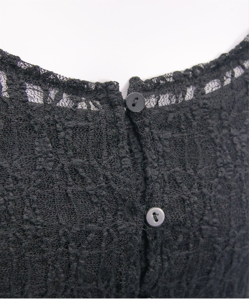 clear（クリア）の「キャミ&カーディガンセットレーストップス[スタイルアップ 韓国 ファッション]≪SS新作≫（Tシャツ/カットソー・レディース・ブラック/オフホワイト/チャコールグレー/アイボリー/ブラウン・F）」の16枚目の写真