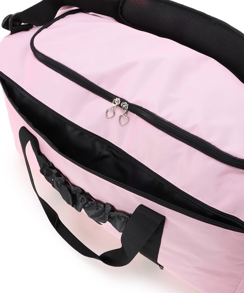 Amourire girl（アムリールガール）の「【Amourire girl】３WAYボストンバック/トラベルバッグ 42L（ボストンバッグ・キッズ・ブラック/ピンク・FREE）」の11枚目の写真