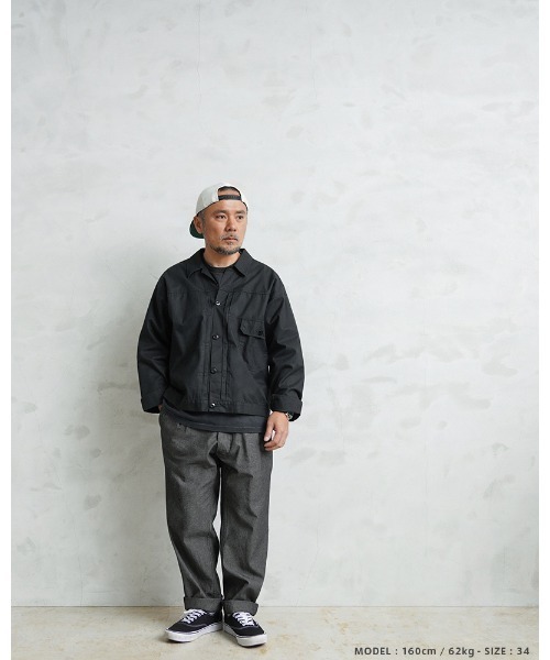 WAIPER.inc(ワイパーインク)の「WAIPER.inc フランス軍 1950~60年代 M-52 シャンブレー ツータック トラウザー【WP139】(スラックス・メンズ・ブラック/ネイビー・35/36/37/34/33/38/39)」の8枚目の写真