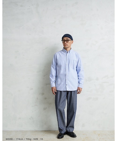 WAIPER.inc(ワイパーインク)の「WAIPER.inc フランス軍 1950~60年代 M-52 シャンブレー ツータック トラウザー【WP139】(スラックス・メンズ・ブラック/ネイビー・35/36/37/34/33/38/39)」の10枚目の写真