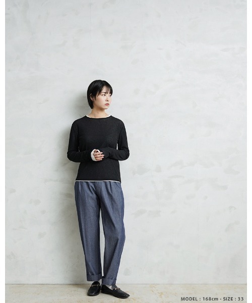 WAIPER.inc(ワイパーインク)の「WAIPER.inc フランス軍 1950~60年代 M-52 シャンブレー ツータック トラウザー【WP139】(スラックス・メンズ・ブラック/ネイビー・35/36/37/34/33/38/39)」の13枚目の写真