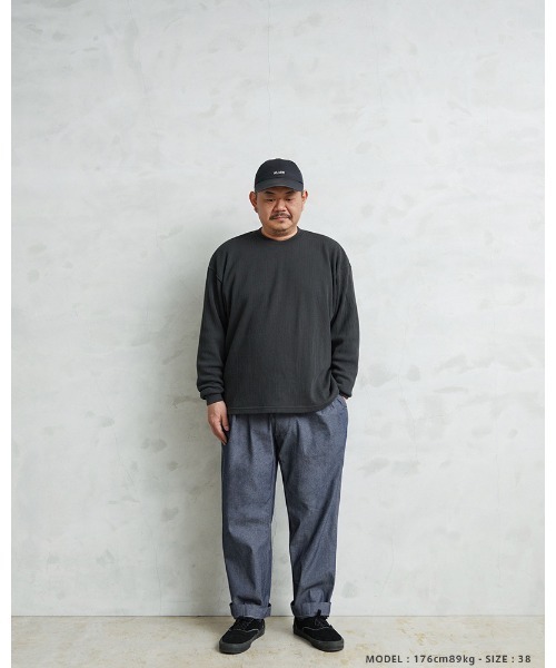 WAIPER.inc(ワイパーインク)の「WAIPER.inc フランス軍 1950~60年代 M-52 シャンブレー ツータック トラウザー【WP139】(スラックス・メンズ・ブラック/ネイビー・35/36/37/34/33/38/39)」の14枚目の写真