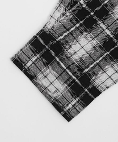 WEGO（ウィゴー）の「WEGO/フードチェックBIGシャツ（シャツ/ブラウス・レディース・ブラウン/ブラック・FREE）」の21枚目の写真