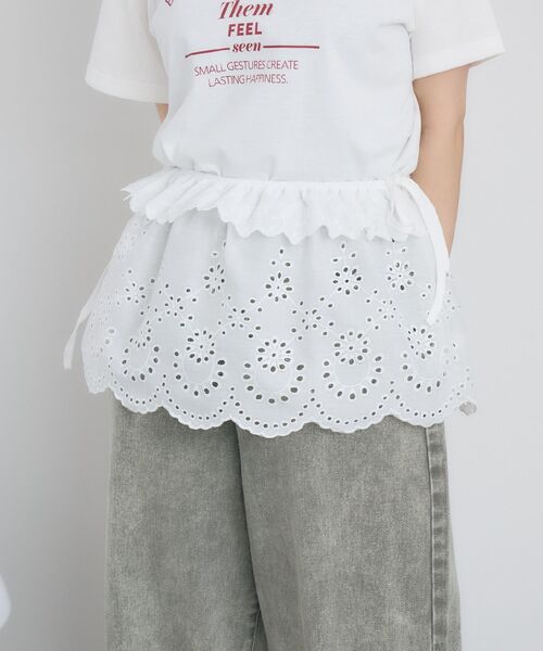 casita(RETRO GIRL)(カシータ)の「【新色追加】レイヤードスカート(ベルト・レディース・その他1/その他2/その他3/アイボリー/オフホワイト/キャメル・ONE SIZE)」の4枚目の写真