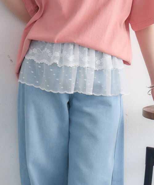 casita(RETRO GIRL)(カシータ)の「【新色追加】レイヤードスカート(ベルト・レディース・その他1/その他2/その他3/アイボリー/オフホワイト/キャメル・ONE SIZE)」の5枚目の写真