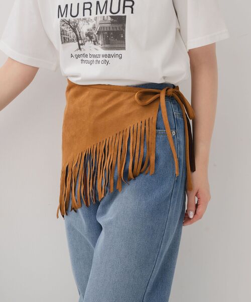 casita(RETRO GIRL)(カシータ)の「【新色追加】レイヤードスカート(ベルト・レディース・その他1/その他2/その他3/アイボリー/オフホワイト/キャメル・ONE SIZE)」の11枚目の写真