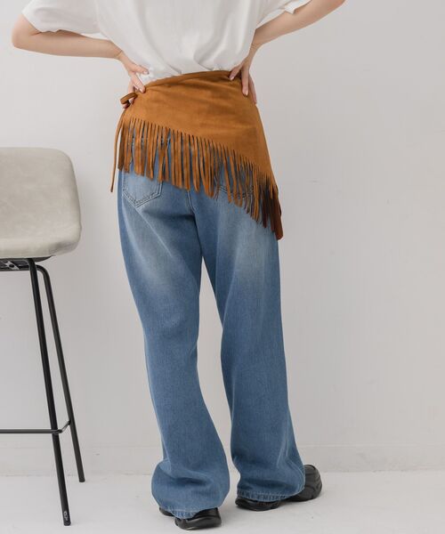 casita(RETRO GIRL)(カシータ)の「【新色追加】レイヤードスカート(ベルト・レディース・その他1/その他2/その他3/アイボリー/オフホワイト/キャメル・ONE SIZE)」の14枚目の写真