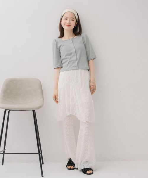 casita(RETRO GIRL)(カシータ)の「【新色追加】レイヤードスカート(ベルト・レディース・その他1/その他2/その他3/アイボリー/オフホワイト/キャメル・ONE SIZE)」の16枚目の写真