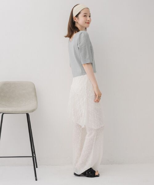 casita(RETRO GIRL)(カシータ)の「【新色追加】レイヤードスカート(ベルト・レディース・その他1/その他2/その他3/アイボリー/オフホワイト/キャメル・ONE SIZE)」の17枚目の写真